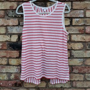 Charming Charlie Striped Splitback Tank
